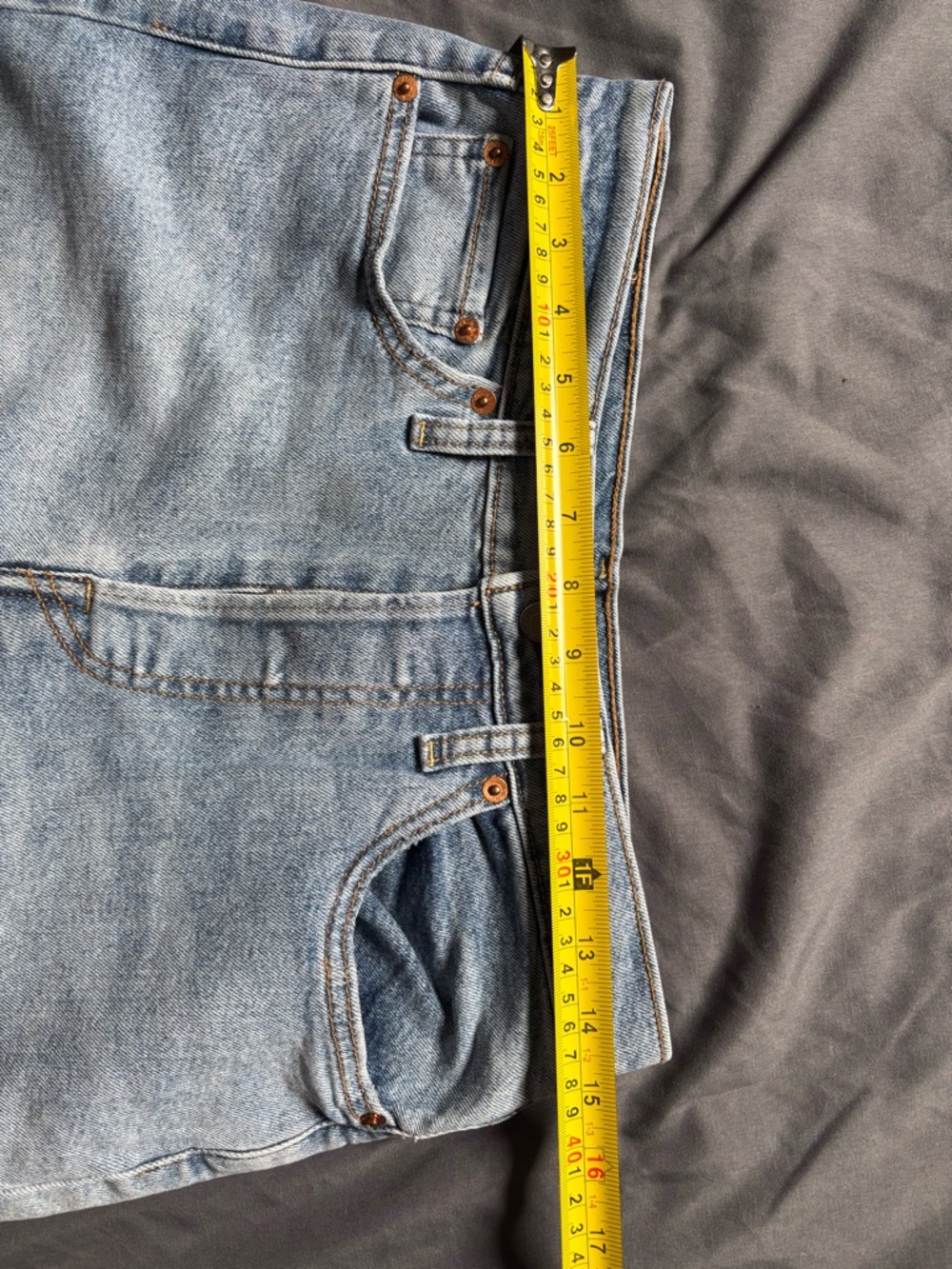 Levi's Light Blue Distressed Wedgie Straight Size 30 - Picture 8 of 12